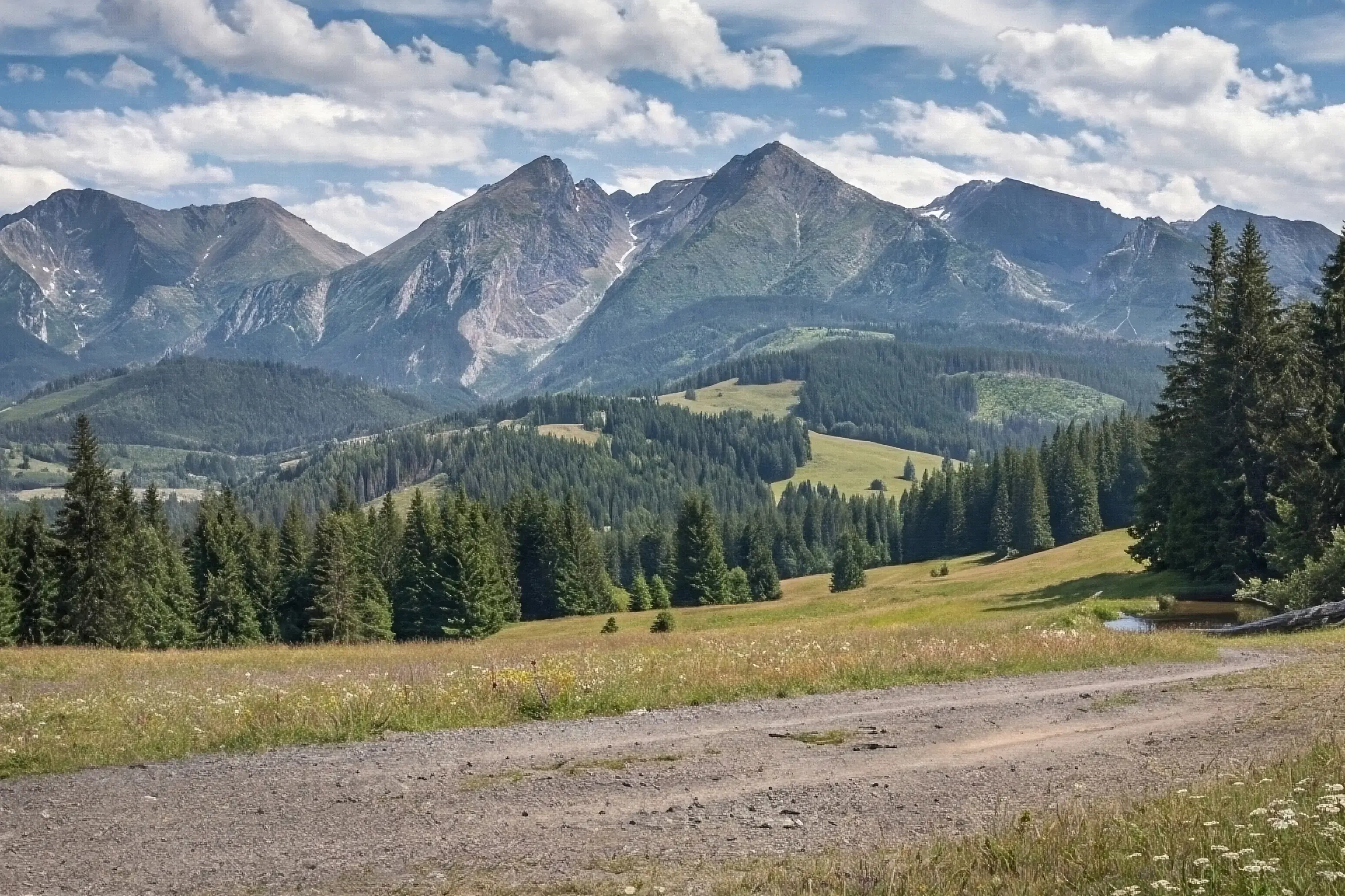 Panoráma hôr v Liptove, Slovensko
